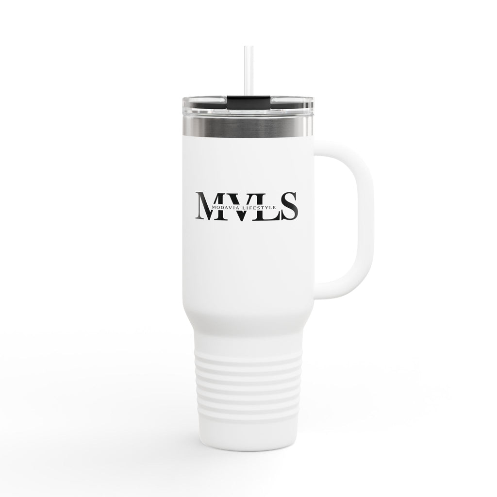 Black and white Thermal Travel Vessel
