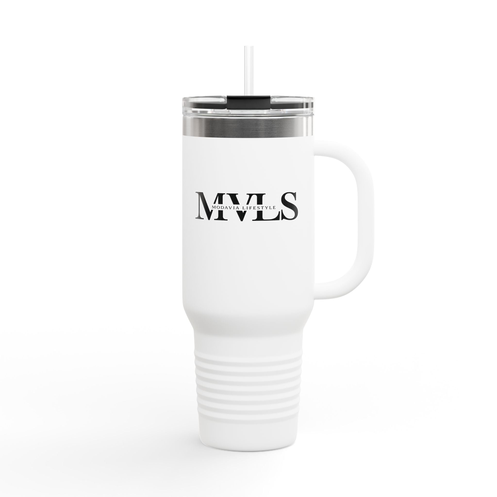 Black and white Thermal Travel Vessel