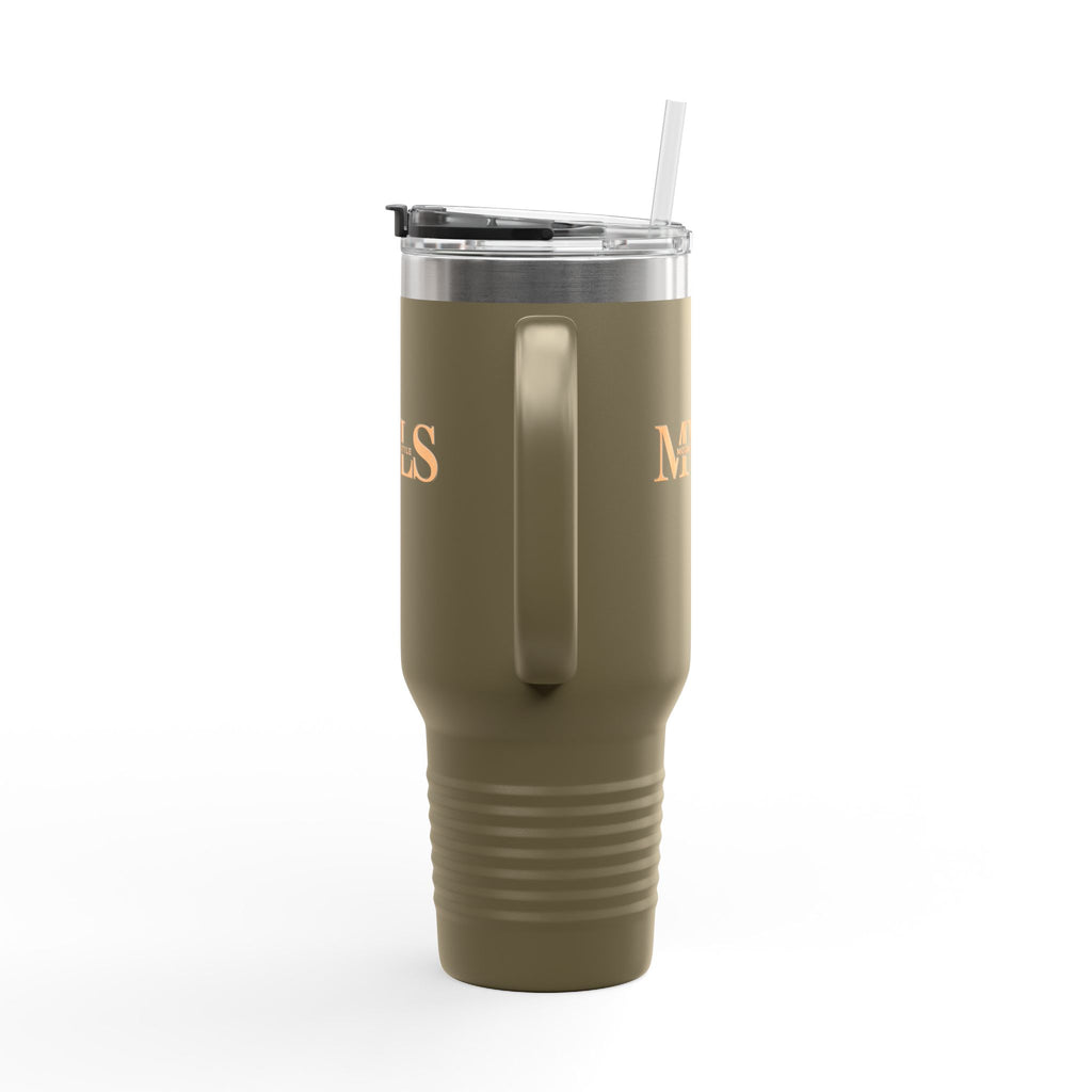 Orange and olive Thermal Travel Vessel