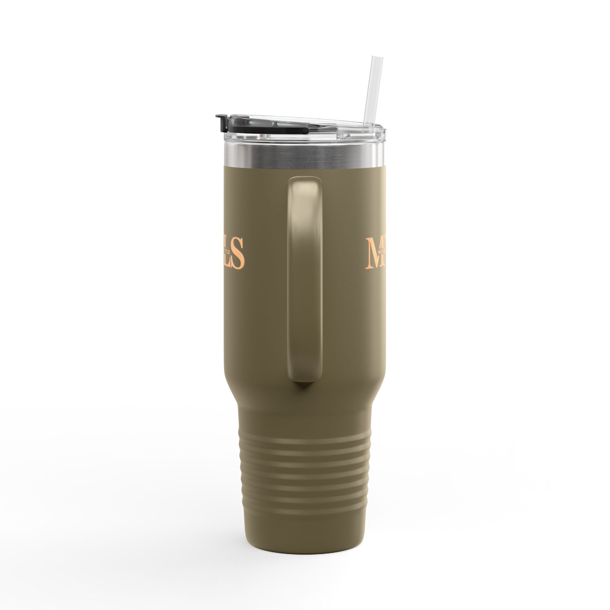 Orange and olive Thermal Travel Vessel