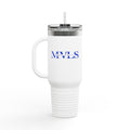 Blue and white Thermal Travel Vessel