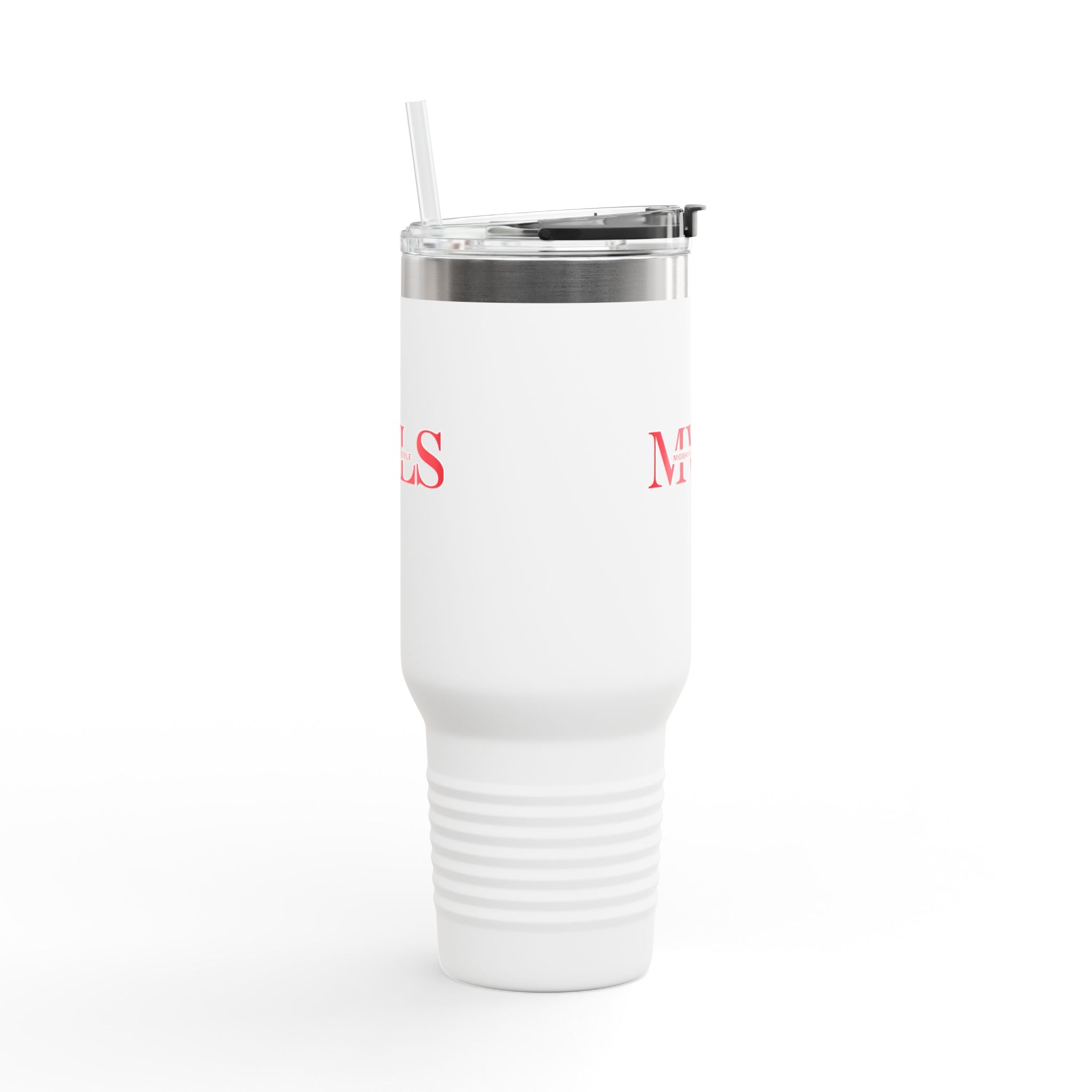 Red and white Thermal Travel Vessel