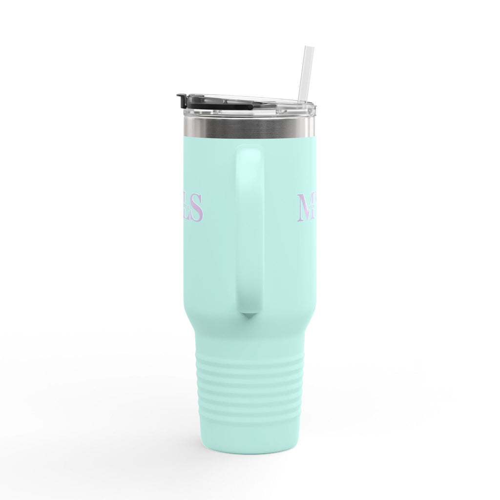 Purple and teal Thermal Travel Vessel