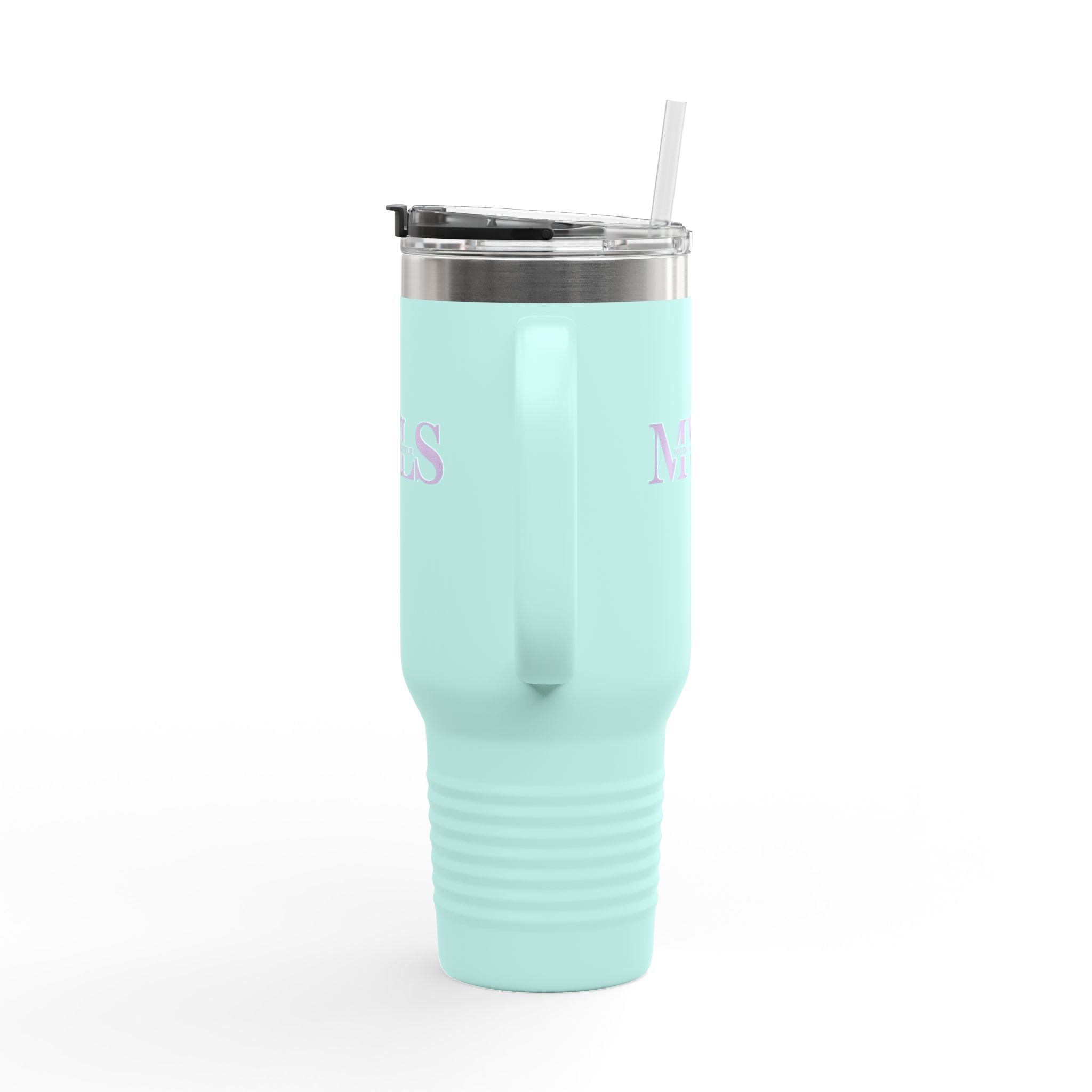 Purple and teal Thermal Travel Vessel