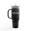 White and black Thermal Travel Vessel