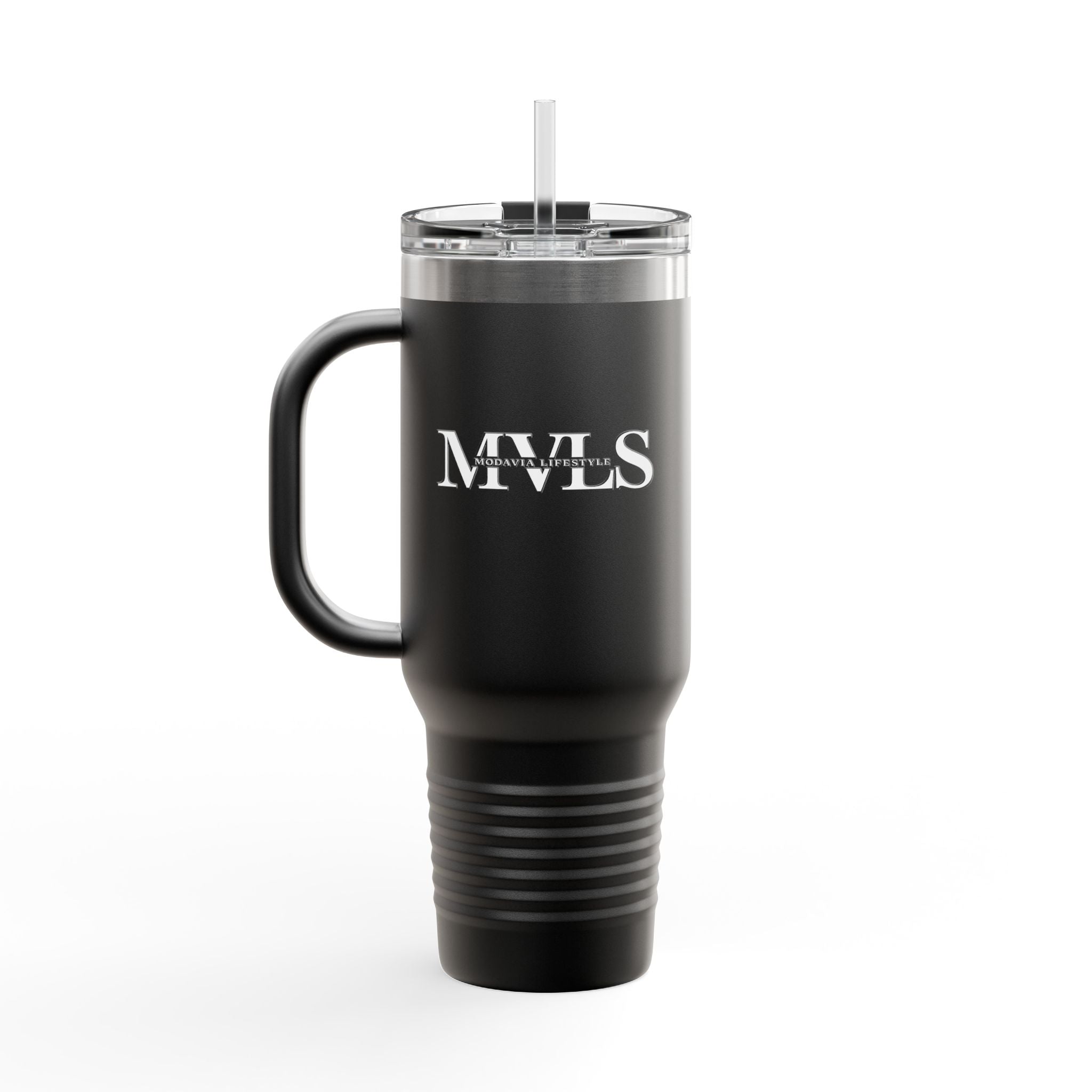 White and black Thermal Travel Vessel
