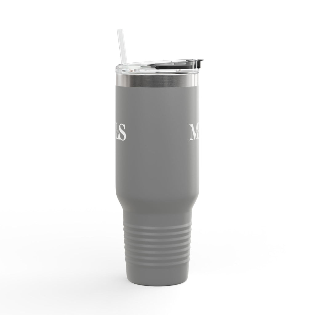 White and grey Thermal Travel Vessel