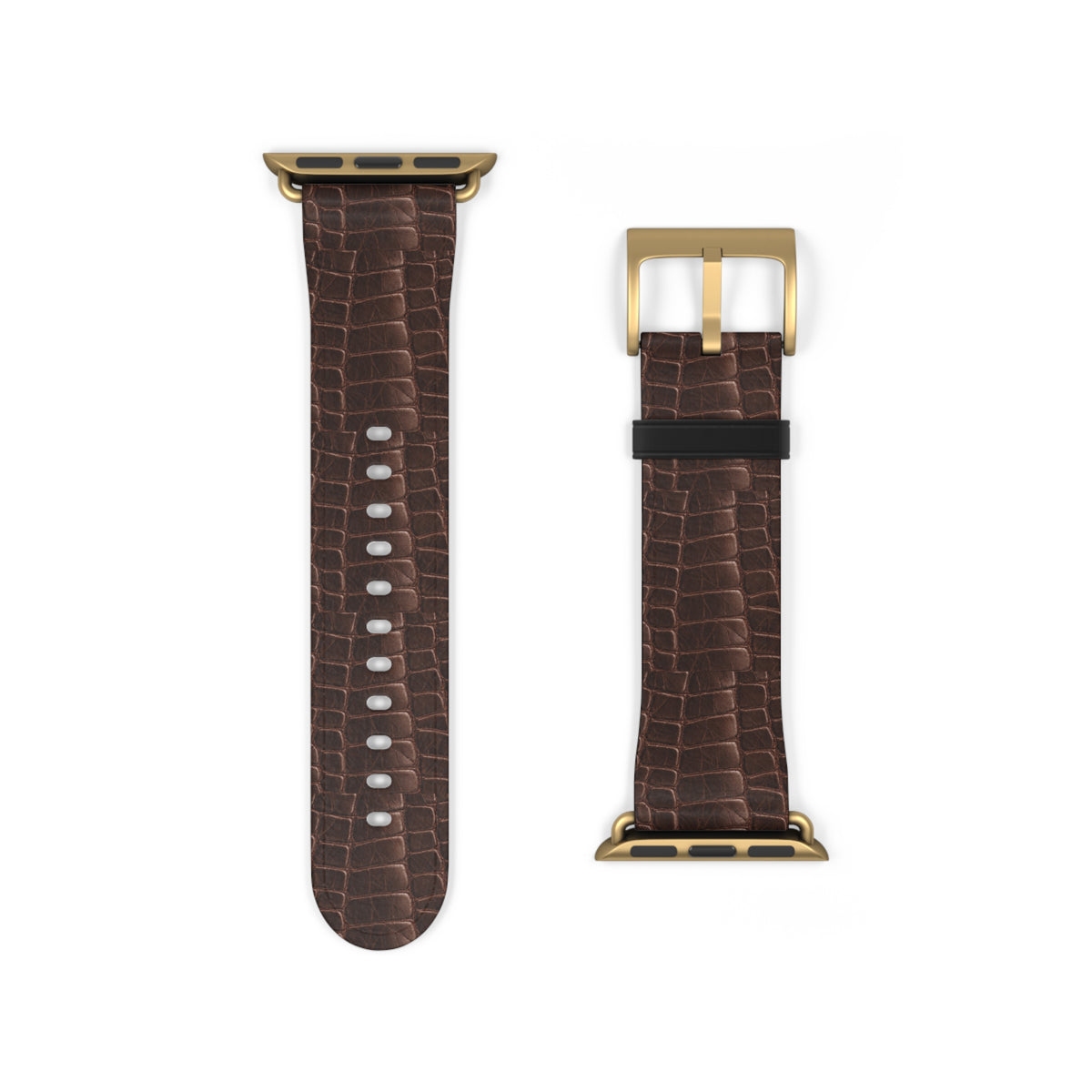 Correa Croc Scale Café Oscuro