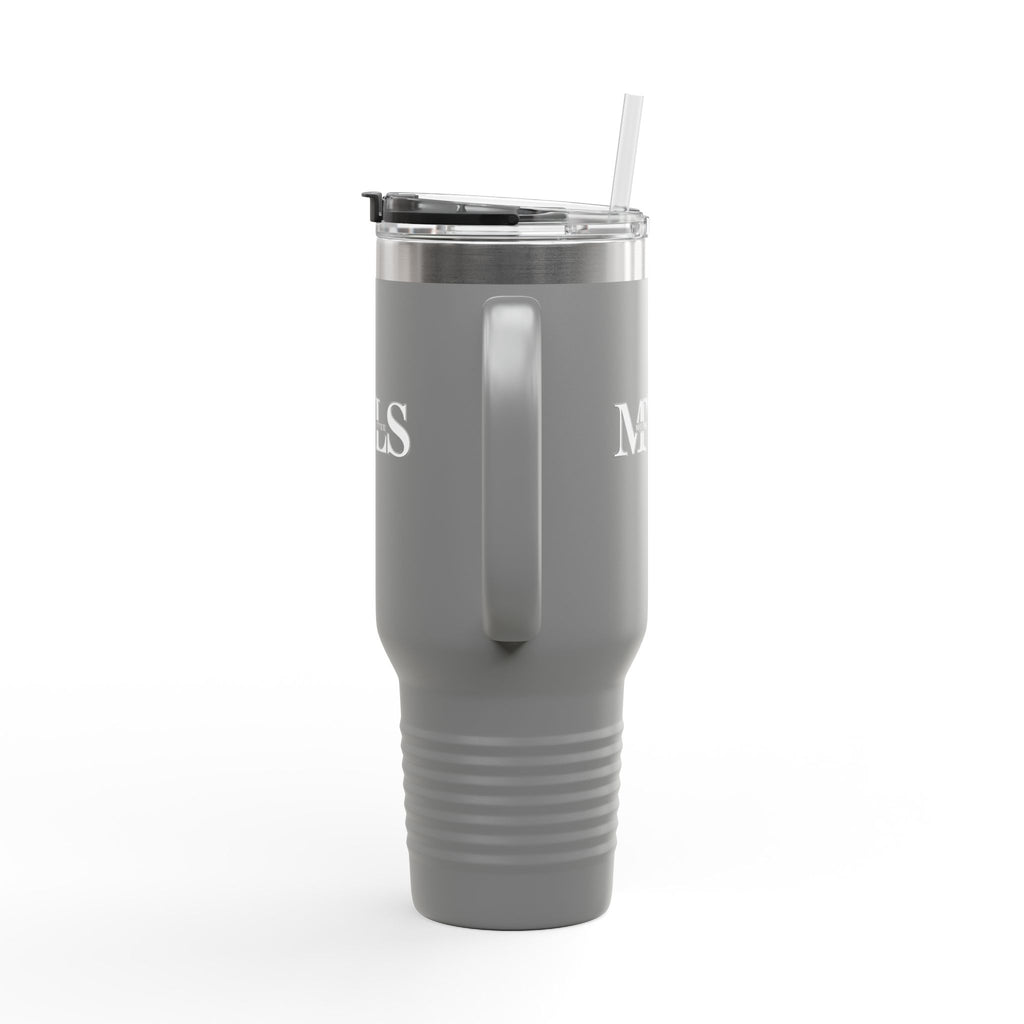White and grey Thermal Travel Vessel