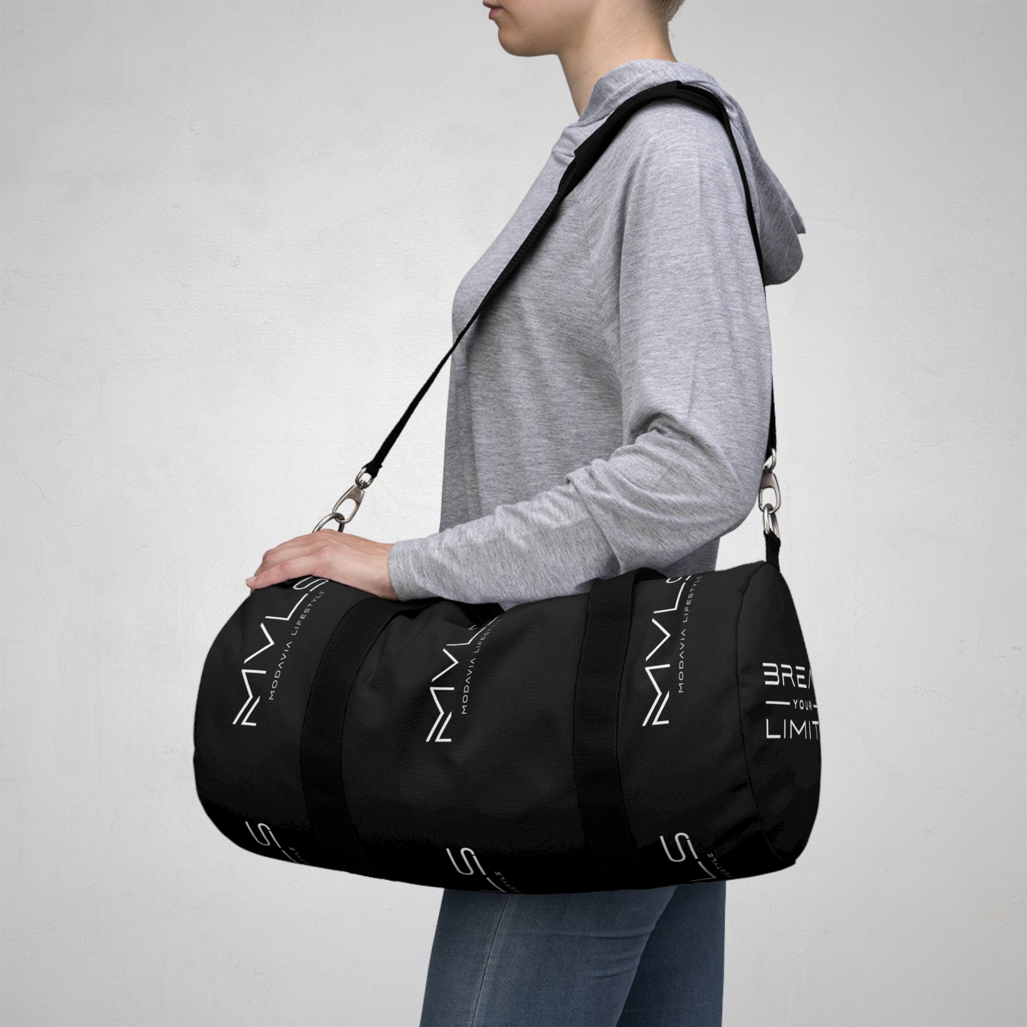 Black Gym Duffel Bag