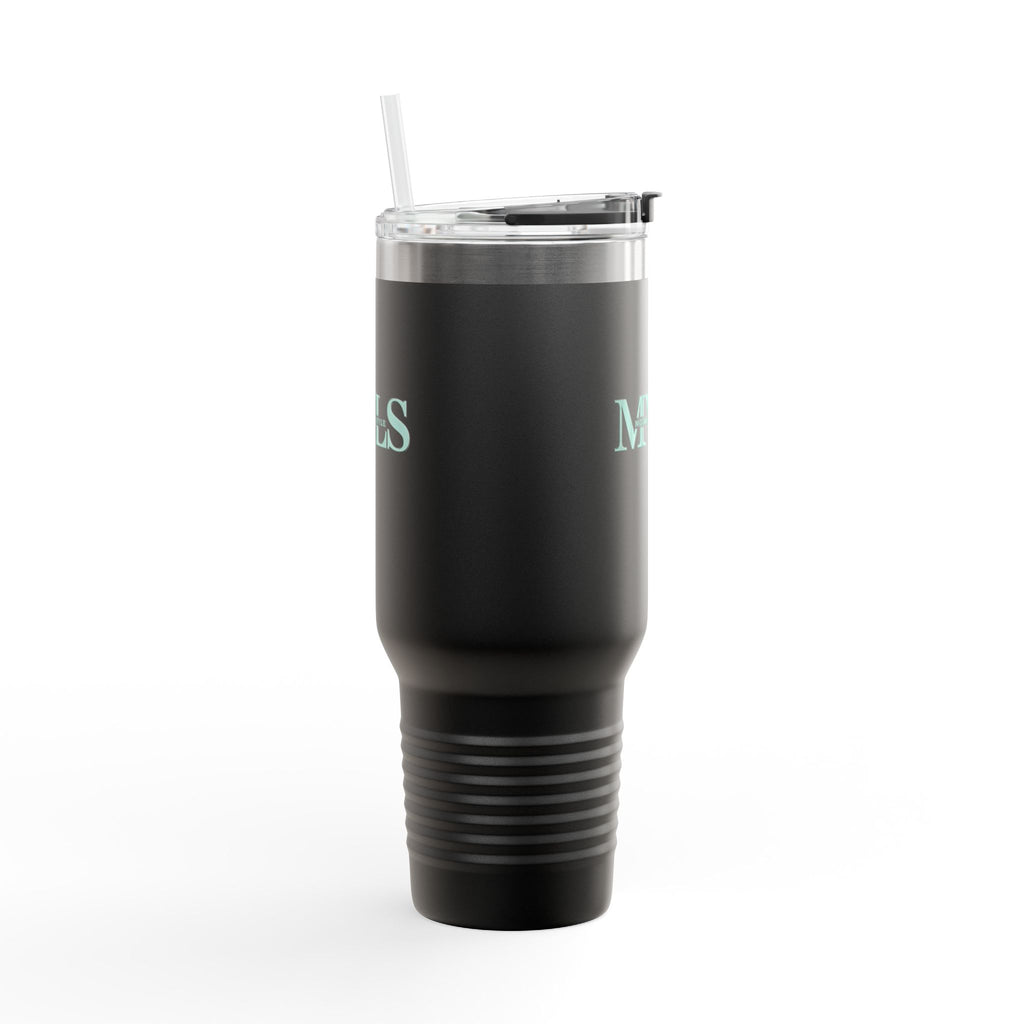 Teal and black Thermal Travel Vessel